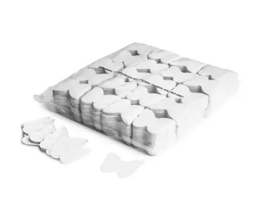 [CON07WH] Magic FX - Confettis papier - 1kg - Papillons - Blanc
