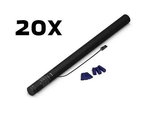 [EC04DB] Magic FX - EC04DB - 20 Canons à confettis - 80cm - Bleu foncé