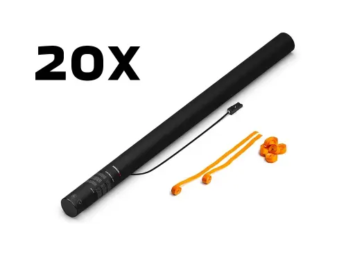 [ES04OR] Magic FX - ES04OR - 20 Canons à serpentins - 80cm - Orange