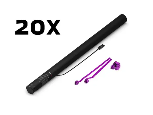 [ES04PR] Magic FX - ES04PR - 20 Canons à serpentins - 80cm - Mauve