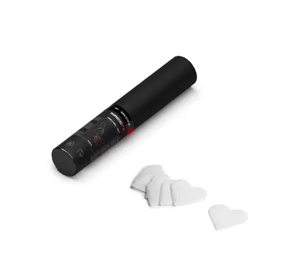 [HC01WHH] Magic FX - HC01WHH - Canon à confettis manuel - 28cm - Coeur blanc