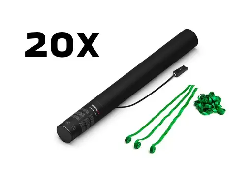 [ES03DG] Magic FX - 20 Canons à serpentins - 50cm - Vert foncé