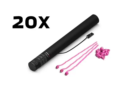 [ES03PK] Magic FX - 20 Canons à serpentins - 50cm - Rose