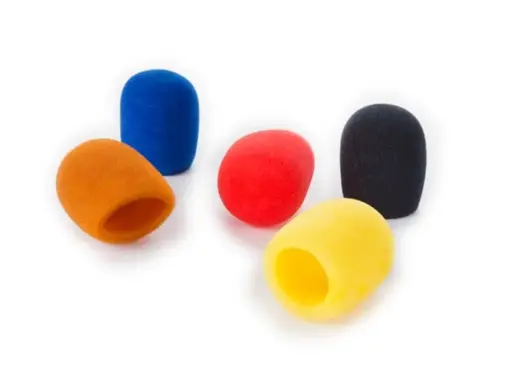 [HQMC10010] HQ Power - Bonnettes pour microphone - 5 couleurs