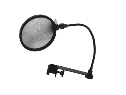[6000624N] Omnitronic - Filtre anti-pop pour microphone, noir