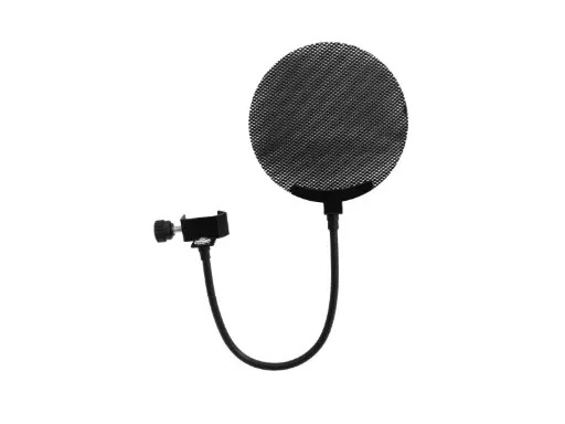 [60006250] Omnitronic - Filtre anti-pop pour microphone, métal noir 